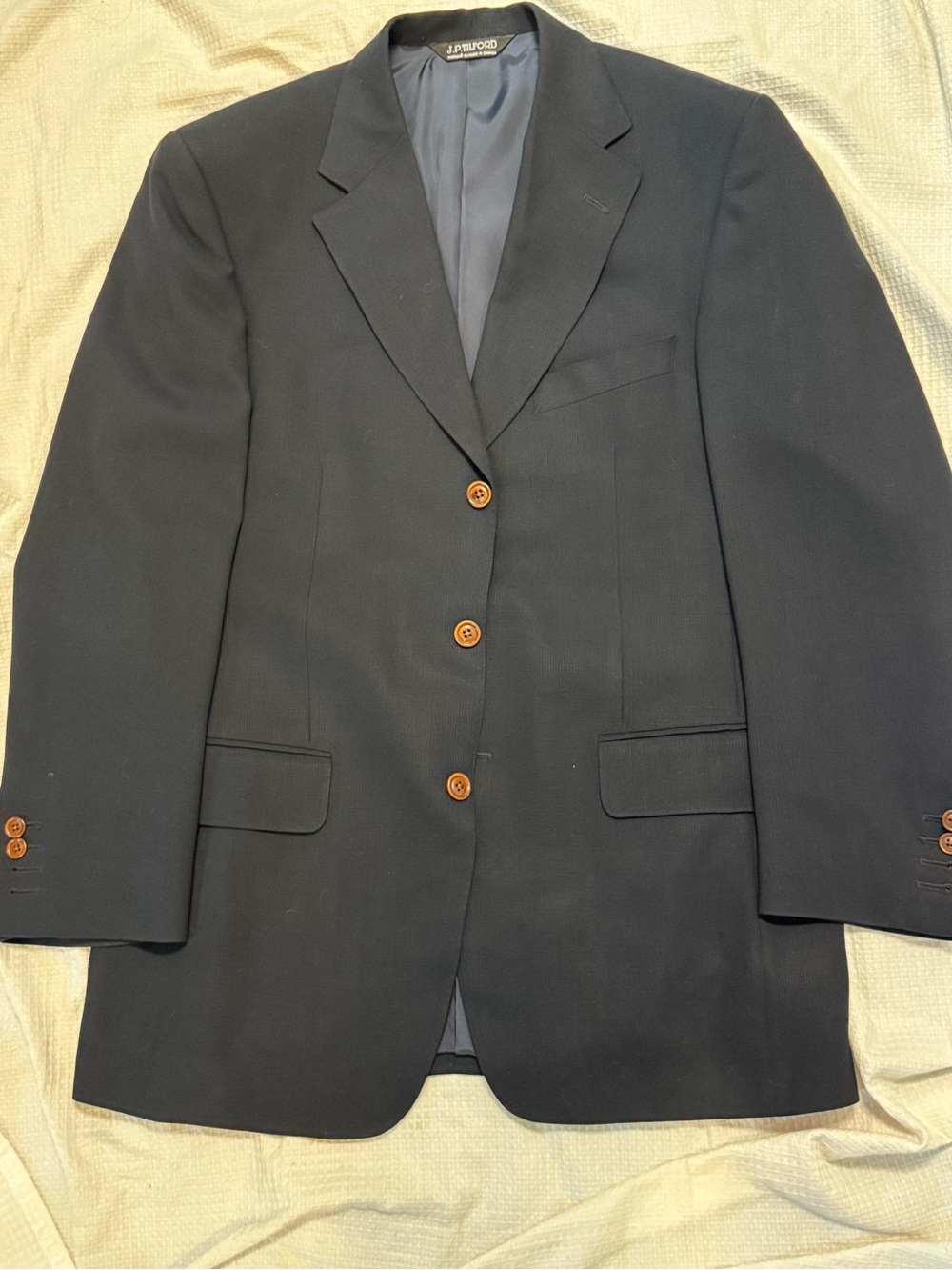 $1100.00 Samuelsohn for Harry Rosen Men's Navy Wool Blazer